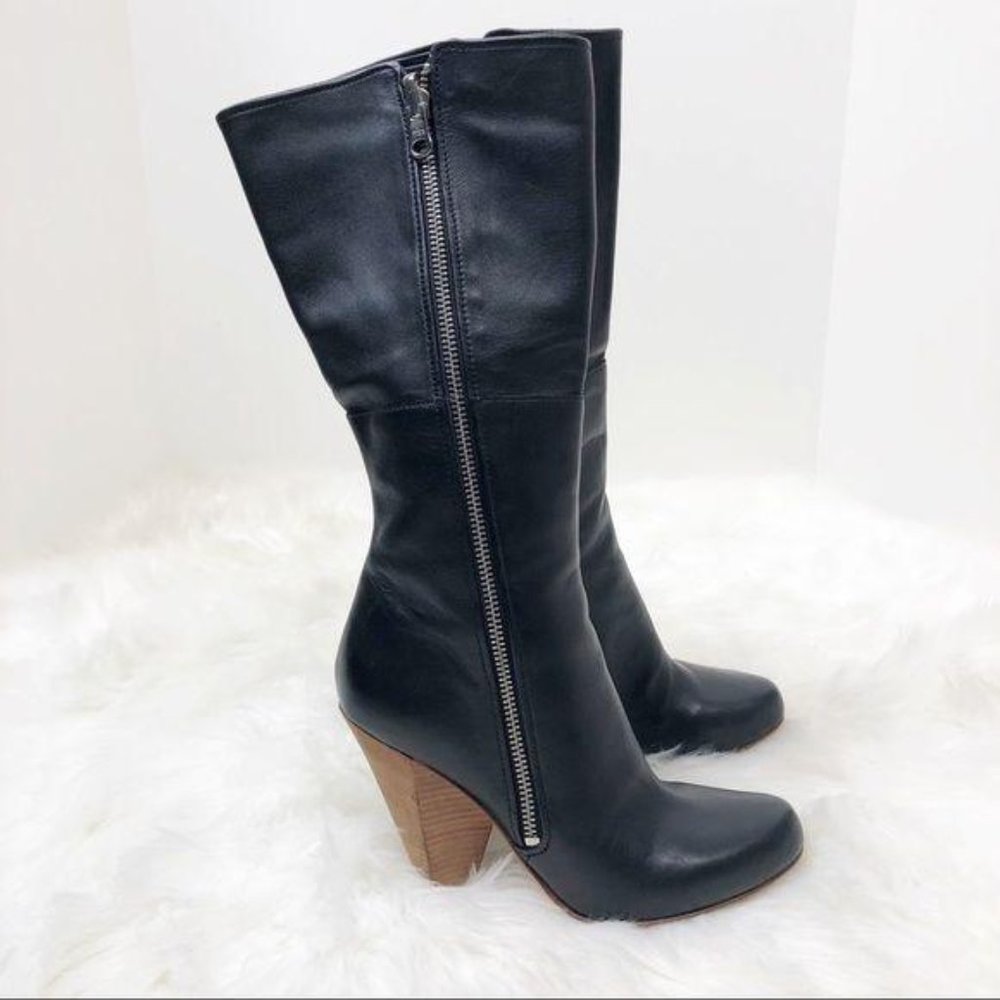 Sigerson Morrison Designer Boots Tall Western 5 - Picture 6 of 16